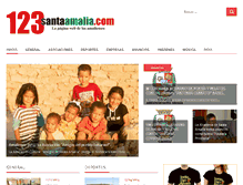 Tablet Screenshot of 123santaamalia.com